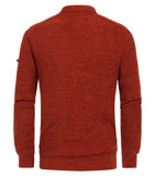 Redmond Pullover met rits rood