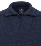 Redmond Pullover met rits blauw