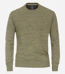 Redmond pullover ronde hals groen