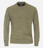 Redmond pullover ronde hals groen