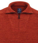 Redmond Pullover met rits rood