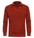 Redmond Pullover met rits rood