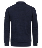 Redmond Pullover met rits blauw