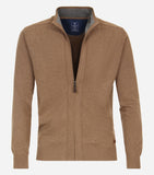 Redmond vest/strickjacke lichtbruin-camel